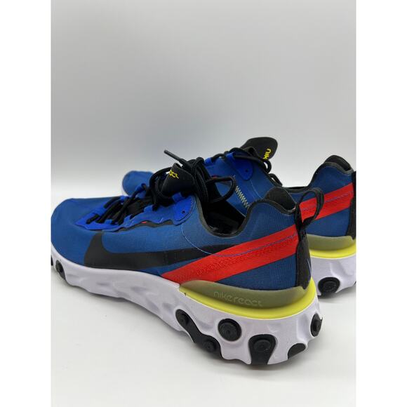 Nike React Element 55 Game Royal Blue Men's Sneakers BQ6166-403 Size 13 NEW - Picture 11 of 16